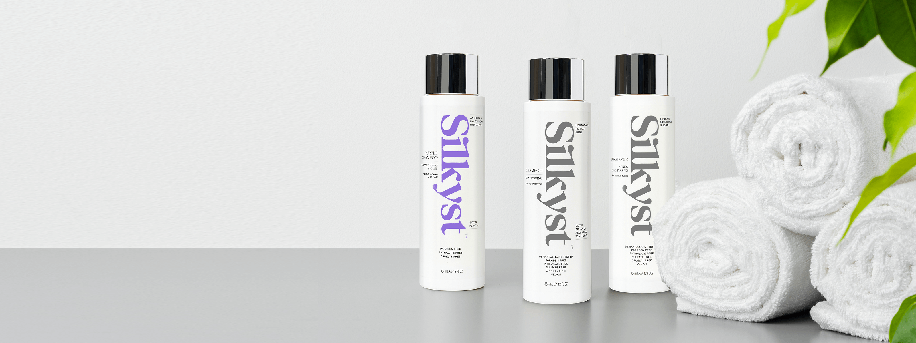 Silkyst Purple shampoo, shampoo, and conditional